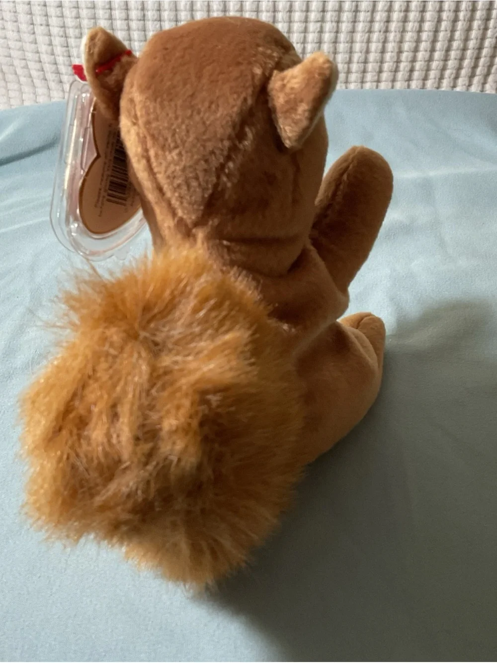 Ty Nuts Brown and Cream Squirrel Plush with Tags